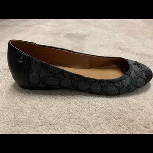 Coach black Chelsea flat